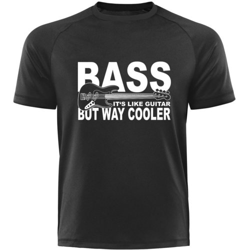 Männershirt-BASS - It's like guitar, but way cooler