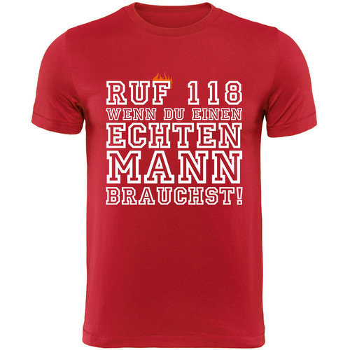 Männershirt-FEUERWEHR-RUF 118