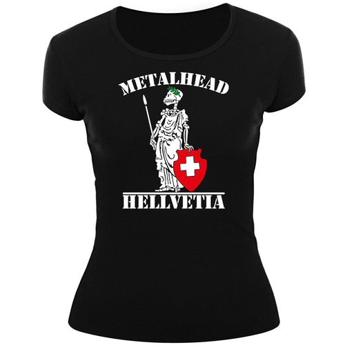 Frauenshirt-METALHEAD-HELLVETIA
