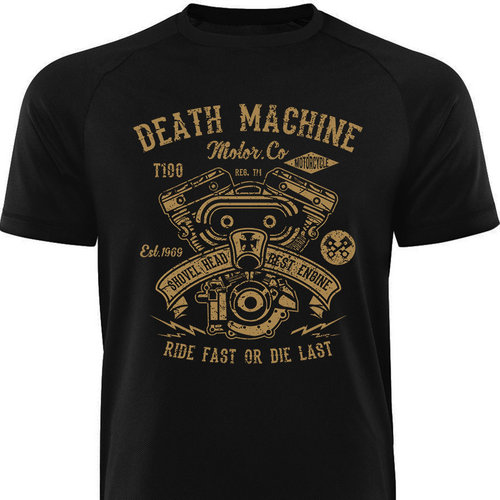 Männershirt-DEATH MACHINE MOTOR CO