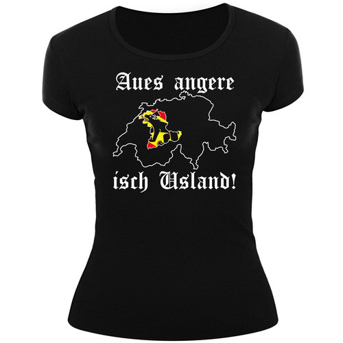 Frauenshirt-BERN - Aues angeri isch Usland! schwarz
