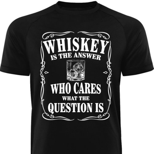 Männershirt-WHISKEY IS THE ANSWER