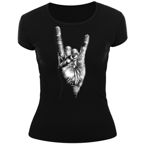 Frauenshirt-ROCK-HAND