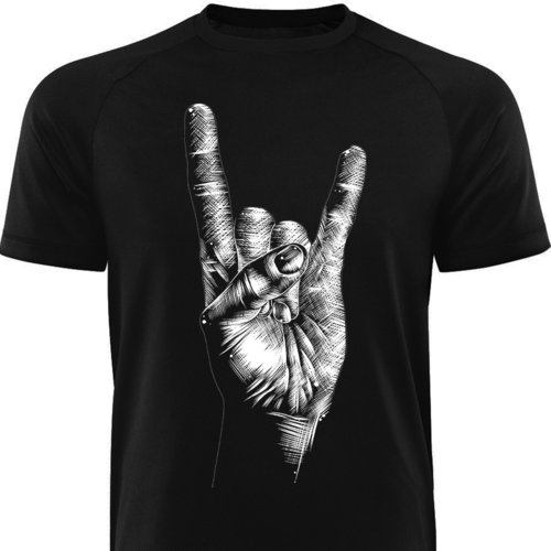 Männershirt-ROCK-HAND