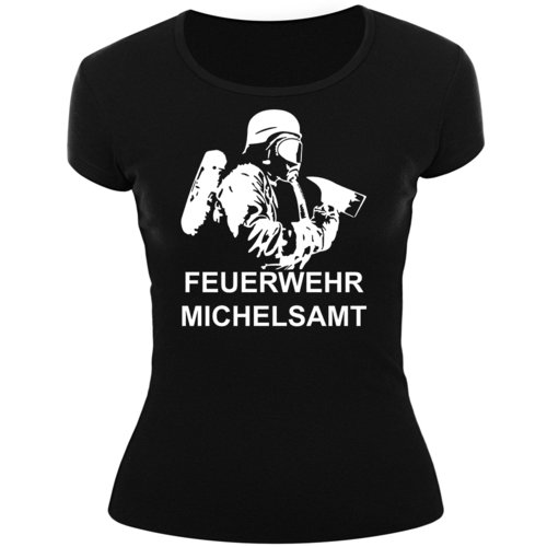 Frauenshirt-FEUERWEHR - ATEMSCHUTZ mit deinem Wohnort