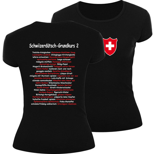 Frauenshirt-SCHWEIZERDEUTSCH-GRUNDKURS 2