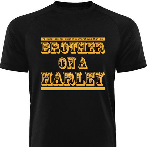 Männershirt-BROTHER ON A HARLEY