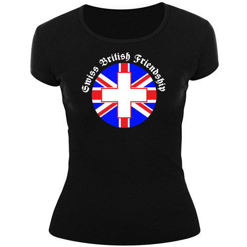 Frauenshirt-ENGLAND-Swiss British Friendship