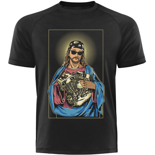 Männershirt - JESUS mit HARLY-MOTOR