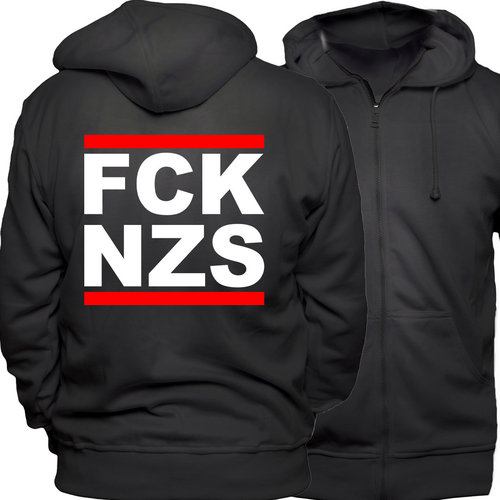 Kapuzenjacke - FCK NZS (Fuck Nazis)