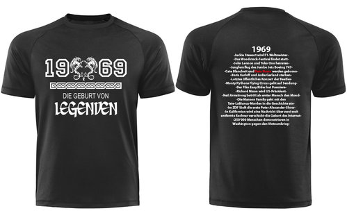 1969 - Die Geburt von Legenden, mit Deinem Namen, Männershirt