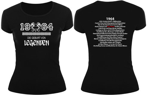 1964 - Die Geburt von Legenden, mit Deinem Namen, Frauenshirt