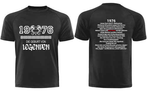1976 - Die Geburt von Legenden, mit Deinem Namen, Männershirt