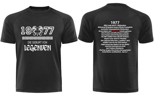 1977 - Die Geburt von Legenden, mit Deinem Namen, Männershirt