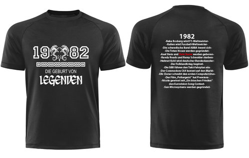 1982 - Die Geburt von Legenden, mit Deinem Namen, Männershirt