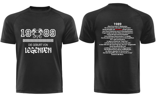 1989 - Die Geburt von Legenden, mit Deinem Namen, Männershirt