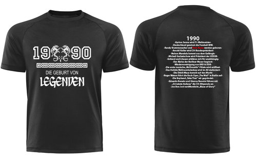1990 - Die Geburt von Legenden, mit Deinem Namen, Männershirt